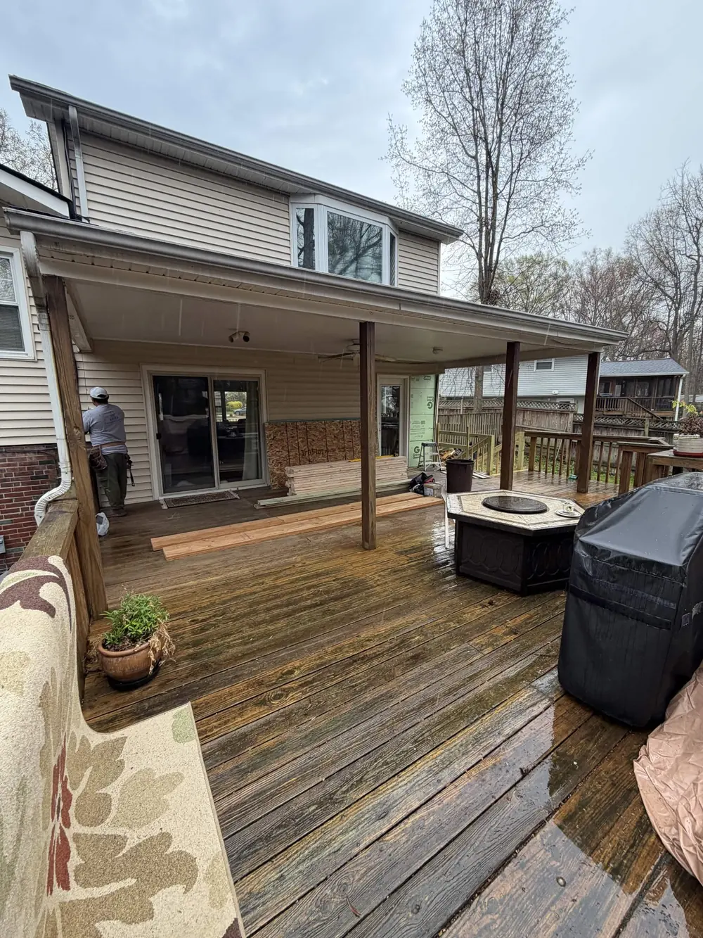 The porch before the addition