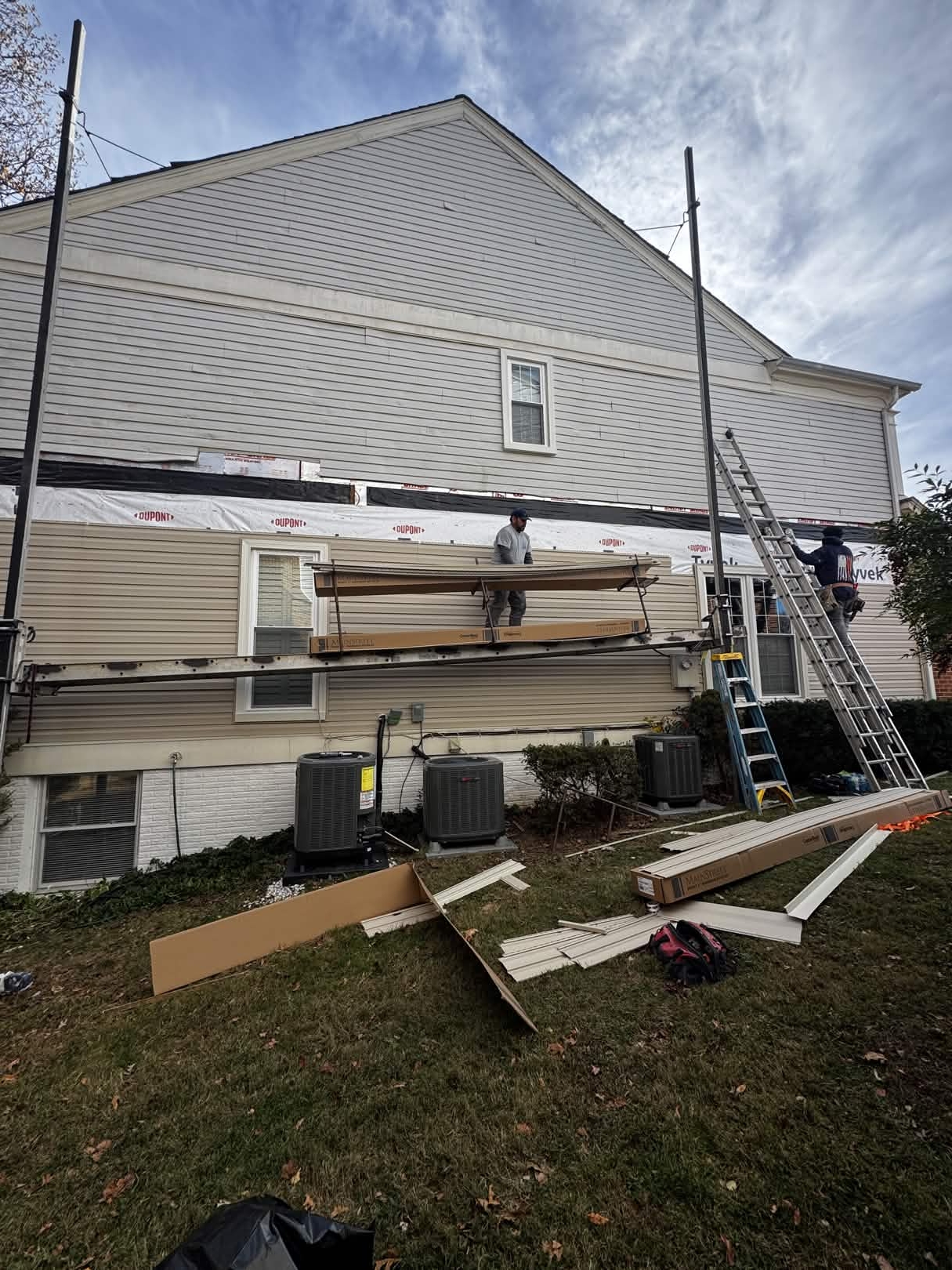 Full siding tear-off and re-install